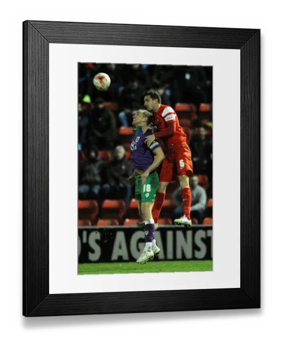 Framed Print : Intense Aerial Battle: Wilbraham vs. Baudry in Leyton Orient vs. Bristol City Football Match, Sky Bet League One (03.03.2015) Framed Print : Intense Aerial Battle: Wilbraham vs. Baudry in Leyton Orient vs. Bristol City Football Match, Sky Bet League One (03.03.2015)