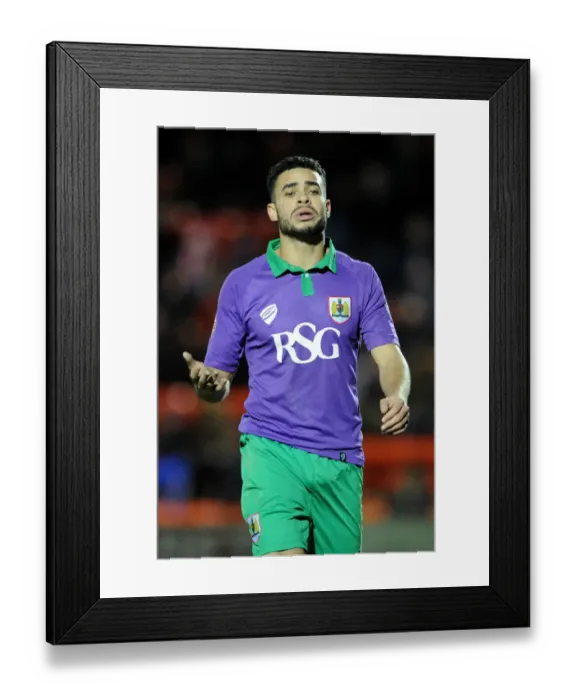 Framed Print : Derrick Williams of Bristol City in Action Against Leyton Orient at Brisbane Road, 03.03.2015