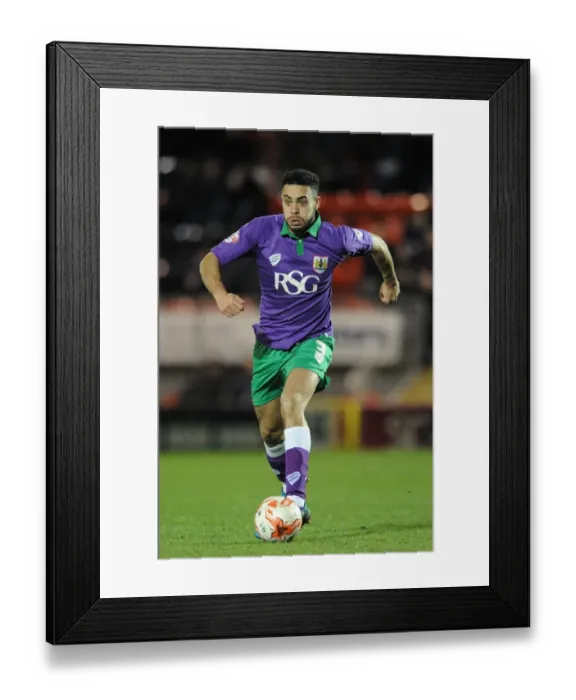 Framed Print : Derrick Williams in Action: Bristol City vs. Leyton Orient at Brisbane Road, 2015 Framed Print : Derrick Williams in Action: Bristol City vs. Leyton Orient at Brisbane Road, 2015