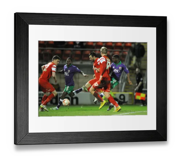 Framed Print : Kieran Agard's Shot: Leyton Orient vs. Bristol City, Sky Bet League One Framed Print : Kieran Agard's Shot: Leyton Orient vs. Bristol City, Sky Bet League One