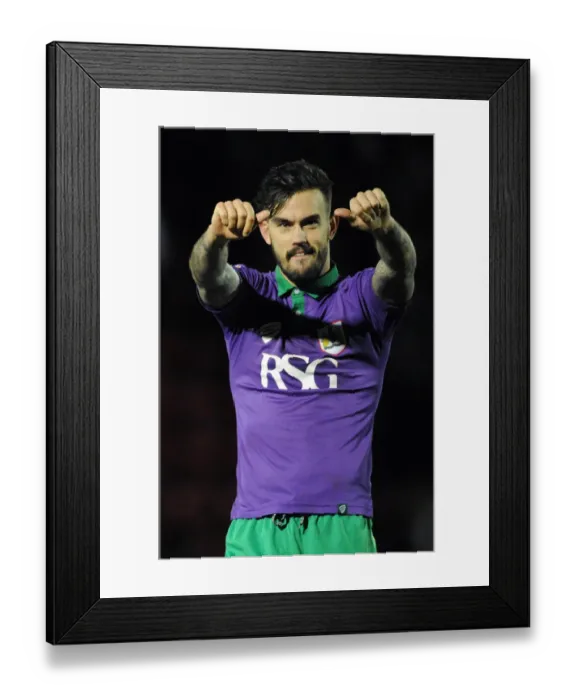 Framed Print : Marlon Pack's Euphoric Moment: Bristol City Secures Victory Over Leyton Orient (Sky Bet League One)