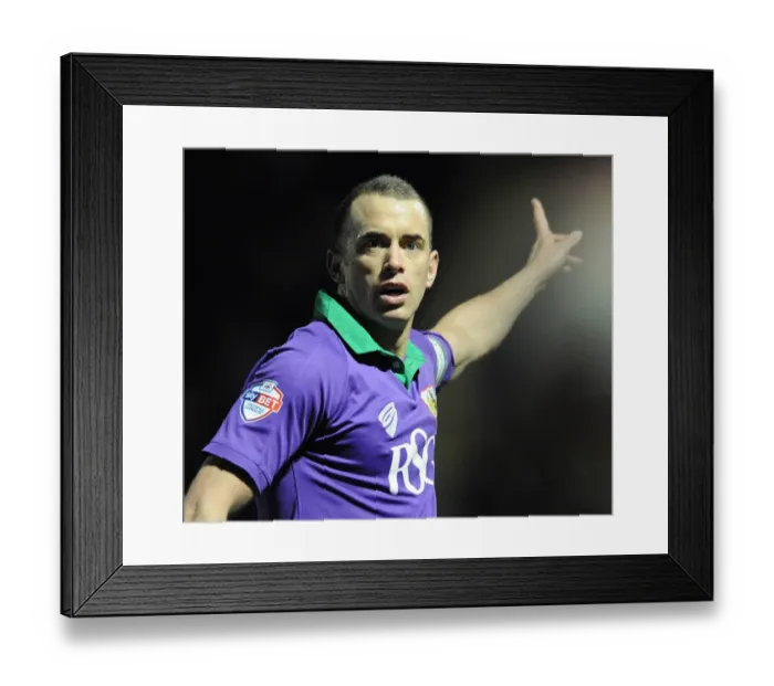 Framed Print : Aaron Wilbraham of Bristol City in Action Against Leyton Orient at Brisbane Road, 03 / 03 / 2015