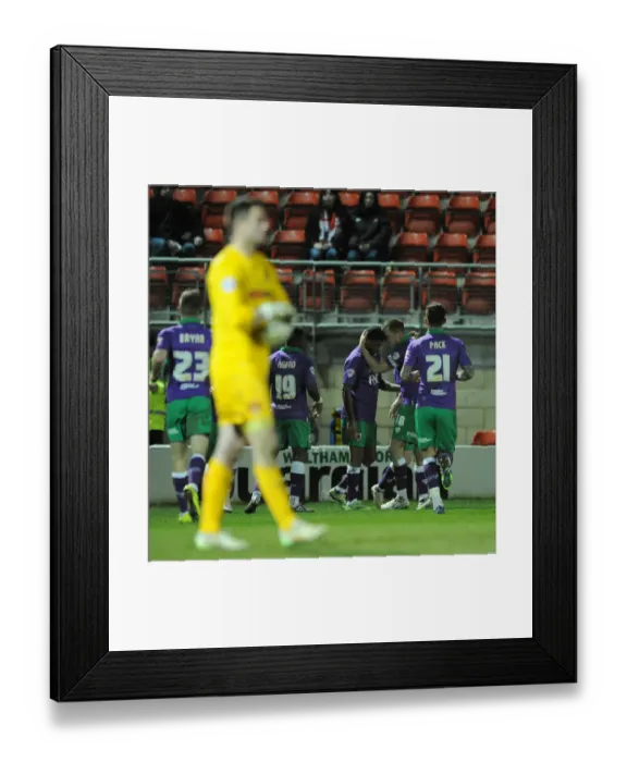 Framed Print : Aaron Wilbraham's Dramatic Winning Goal: Bristol City Triumphs Over Leyton Orient in Sky Bet League One