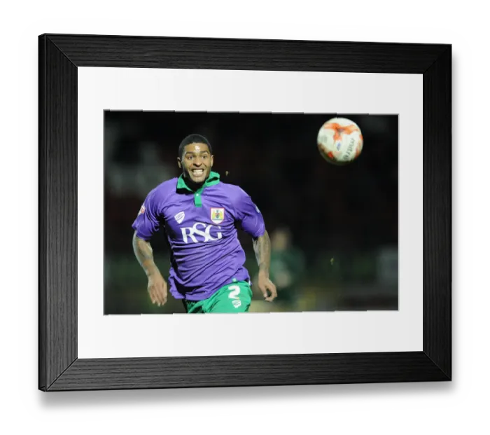 Framed Print : Mark Little of Bristol City in Action Against Leyton Orient at Brisbane Road, 03.03.2015