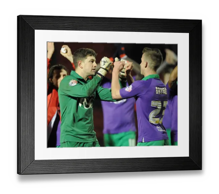 Framed Print : Bristol City Football Club: Frank Fielding and Joe Bryan Celebrate Win Over Leyton Orient Framed Print : Bristol City Football Club: Frank Fielding and Joe Bryan Celebrate Win Over Leyton Orient