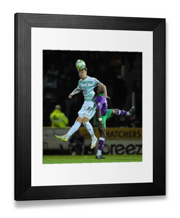 Framed Print : Clash in the Sky Bet League One: Byron Webster vs. Kieran Agard