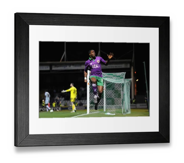 Framed Print : Agard's Thrilling Goal Celebration: Bristol City vs. Yeovil Town, Sky Bet League One (10 March 2015) Framed Print : Agard's Thrilling Goal Celebration: Bristol City vs. Yeovil Town, Sky Bet League One (10 March 2015)