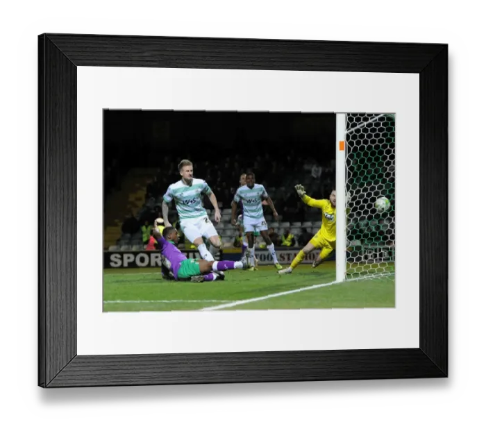 Framed Print : Kieran Agard Scores for Bristol City against Yeovil Town, March 10, 2015 Framed Print : Kieran Agard Scores for Bristol City against Yeovil Town, March 10, 2015