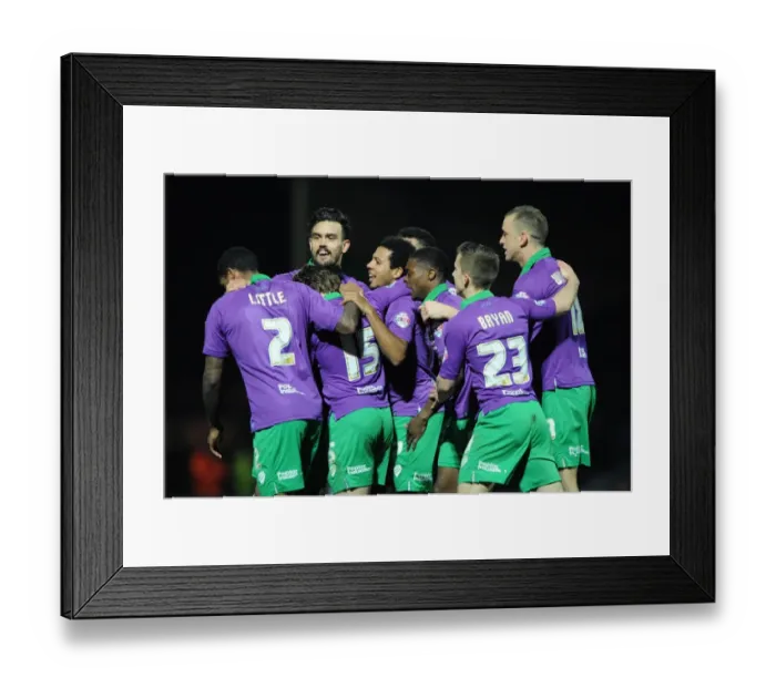 Framed Print : Bristol City Celebrates: Luke Freeman's Goal Against Yeovil Town (Yeovil Town v Bristol City, Sky Bet League One) Framed Print : Bristol City Celebrates: Luke Freeman's Goal Against Yeovil Town (Yeovil Town v Bristol City, Sky Bet League One)