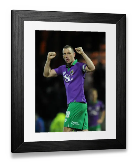 Framed Print : Bristol City's Aaron Wilbraham Celebrates 0-3 Win over Yeovil Town, Sky Bet League One, Huish Park Framed Print : Bristol City's Aaron Wilbraham Celebrates 0-3 Win over Yeovil Town, Sky Bet League One, Huish Park