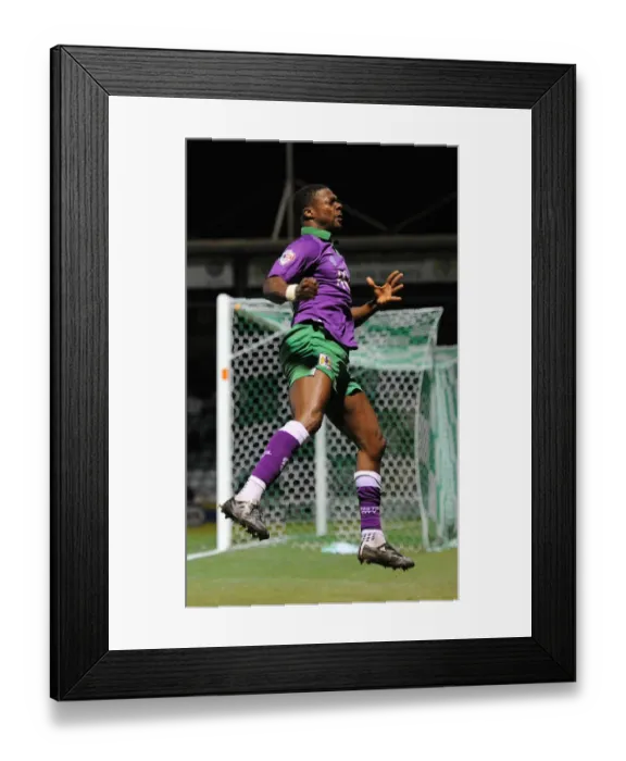 Framed Print : Kieran Agard's Goal Celebration: Yeovil Town vs. Bristol City, Sky Bet League One (March 10, 2015) Framed Print : Kieran Agard's Goal Celebration: Yeovil Town vs. Bristol City, Sky Bet League One (March 10, 2015)