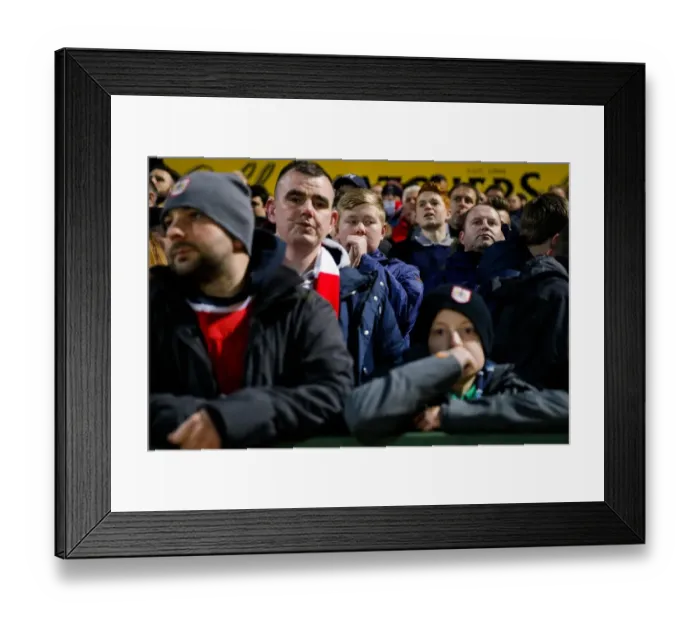 Framed Print : Anxious Moment at Hush Park Stadium: 0-0 Showdown between Yeovil Town and Bristol City Framed Print : Anxious Moment at Hush Park Stadium: 0-0 Showdown between Yeovil Town and Bristol City