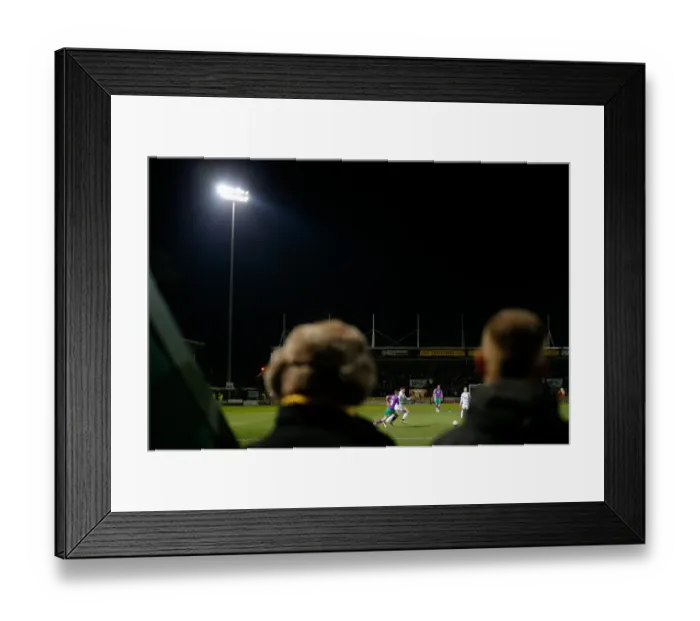 Framed Print : Bristol City Fans Watch Intently as Joe Bryan Plays for City against Yeovil Town, 10 March 2015