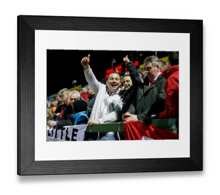 Framed Print : Bristol City Fans Go Wild as Kieran Agard Scores Against Yeovil Town, 10 March 2015 Framed Print : Bristol City Fans Go Wild as Kieran Agard Scores Against Yeovil Town, 10 March 2015