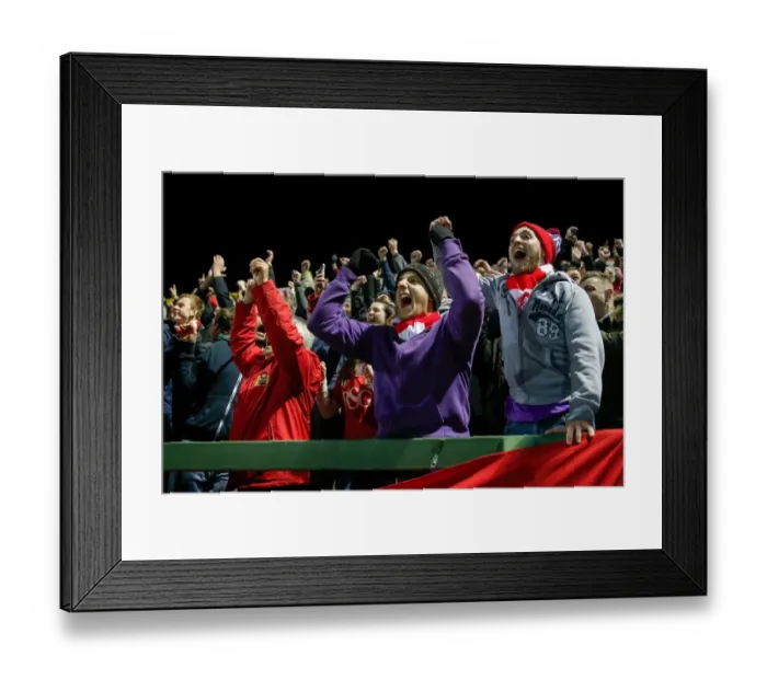 Framed Print : Bristol City Celebrates 0-2 Lead Over Yeovil Town, March 10, 2015