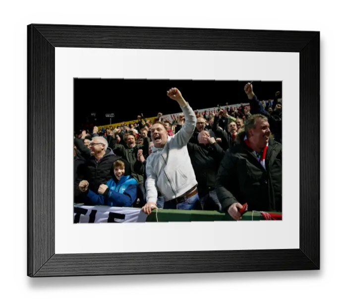 Framed Print : Bristol City's Luke Freeman Scores Second Goal: Thrilling Moment as Fans Erupt in Celebration at Ashton Gate, March 10, 2015