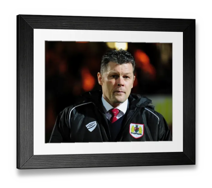 Framed Print : Steve Cotterill Leads Bristol City at Huish Park Against Yeovil Town, Sky Bet League One, 10 March 2015