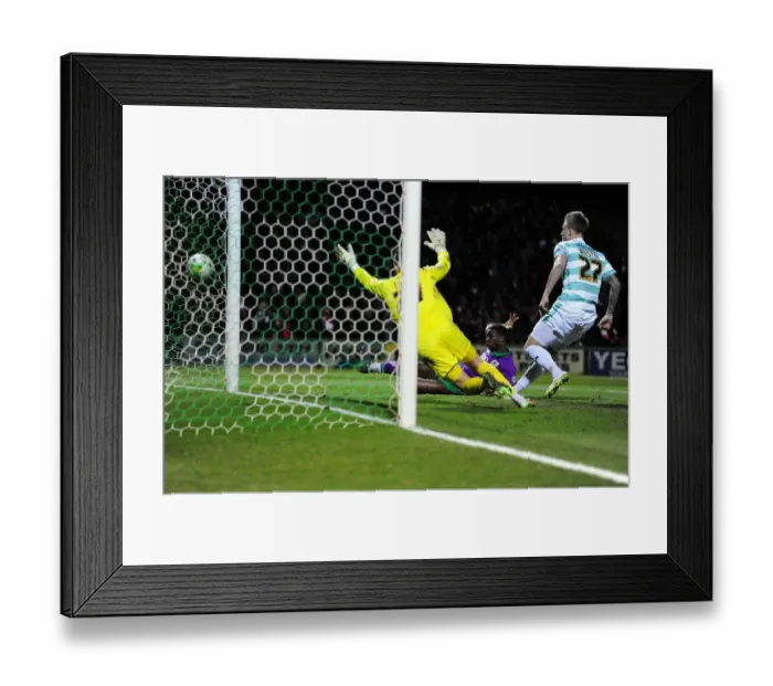 Framed Print : Kieran Agard Scores the Game-Winning Goal for Bristol City against Yeovil Town, March 10, 2015 Framed Print : Kieran Agard Scores the Game-Winning Goal for Bristol City against Yeovil Town, March 10, 2015