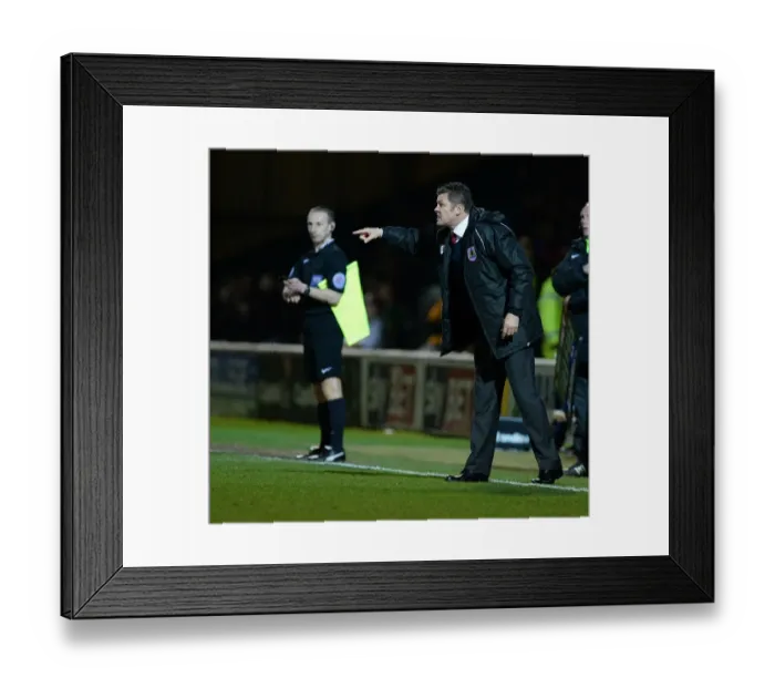 Framed Print : Steve Cotterill Gives Instructions: Bristol City FC at Huish Park Against Yeovil Town, Sky Bet League One Framed Print : Steve Cotterill Gives Instructions: Bristol City FC at Huish Park Against Yeovil Town, Sky Bet League One