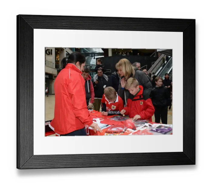 Framed Print : Bristol City Fans Explore Cabot Circus Ahead of Johnstones Paint Trophy Match Framed Print : Bristol City Fans Explore Cabot Circus Ahead of Johnstones Paint Trophy Match