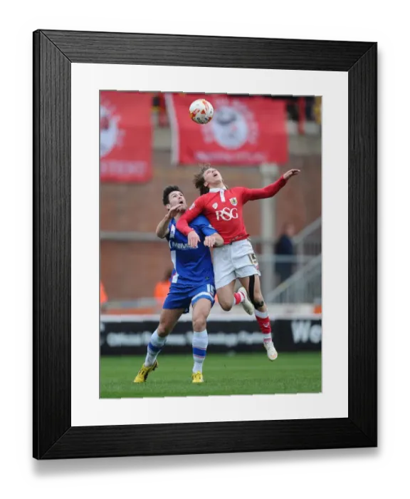 Framed Print : Battling for Supremacy: Freeman vs Morris in Intense Sky Bet League One Clash