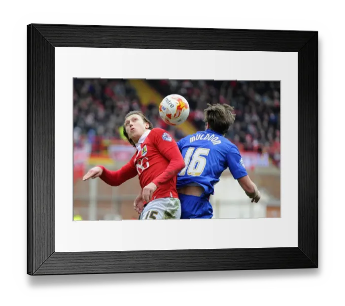 Framed Print : Battling for Supremacy: Luke Freeman vs Amine Linganzi in Bristol City vs Gillingham Clash Framed Print : Battling for Supremacy: Luke Freeman vs Amine Linganzi in Bristol City vs Gillingham Clash