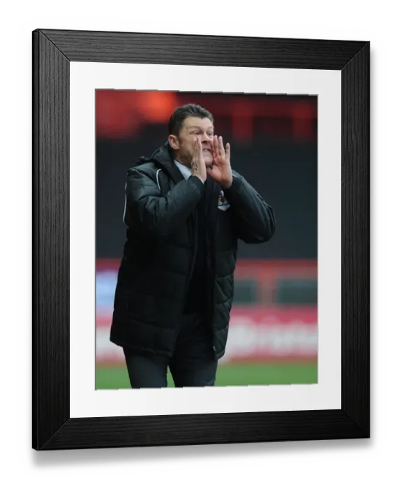 Framed Print : Steve Cotterill Leads Bristol City in Sky Bet League One Clash Against Gillingham, March 14, 2015