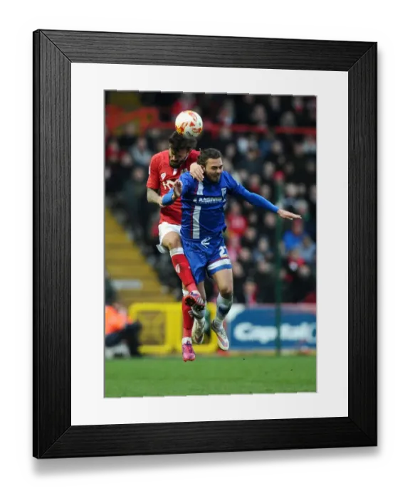 Framed Print : Intense Rivalry: Marlon Pack vs. Bradley Dack - Bristol City vs. Gillingham, Sky Bet League One, 2015 Framed Print : Intense Rivalry: Marlon Pack vs. Bradley Dack - Bristol City vs. Gillingham, Sky Bet League One, 2015