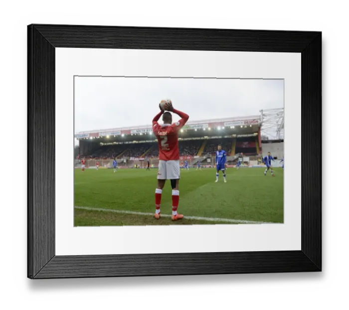 Framed Print : Mark Little Readies for Throw-In: Bristol City vs Gillingham, Sky Bet League One, Ashton Gate Framed Print : Mark Little Readies for Throw-In: Bristol City vs Gillingham, Sky Bet League One, Ashton Gate