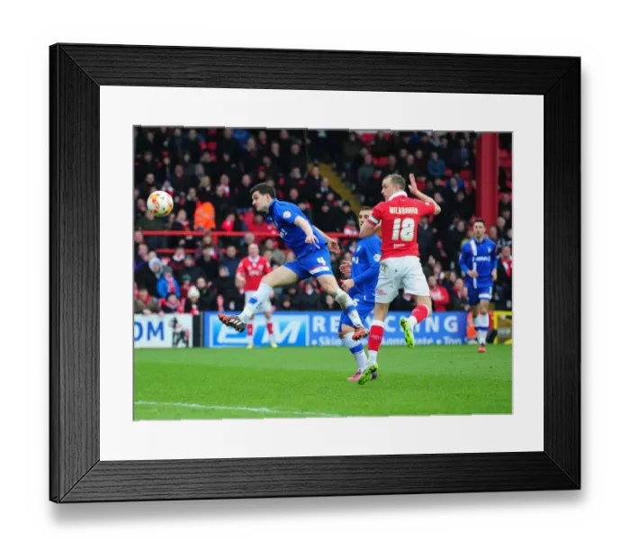 Framed Print : Aaron Wilbraham Charges Towards Goal: Intense Moment from Bristol City vs. Gillingham, Sky Bet League One Framed Print : Aaron Wilbraham Charges Towards Goal: Intense Moment from Bristol City vs. Gillingham, Sky Bet League One