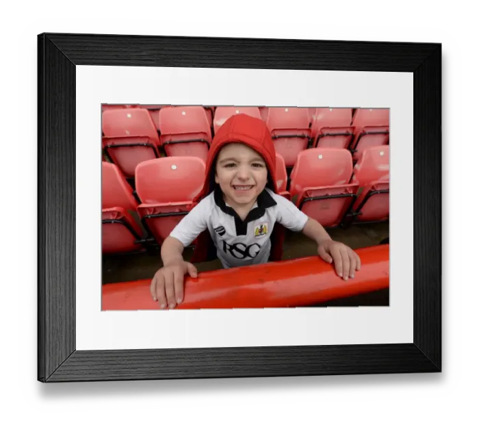 Framed Print : Young Fan's Thrill at Bristol City vs Gillingham, Sky Bet League One Match, Ashton Gate Framed Print : Young Fan's Thrill at Bristol City vs Gillingham, Sky Bet League One Match, Ashton Gate
