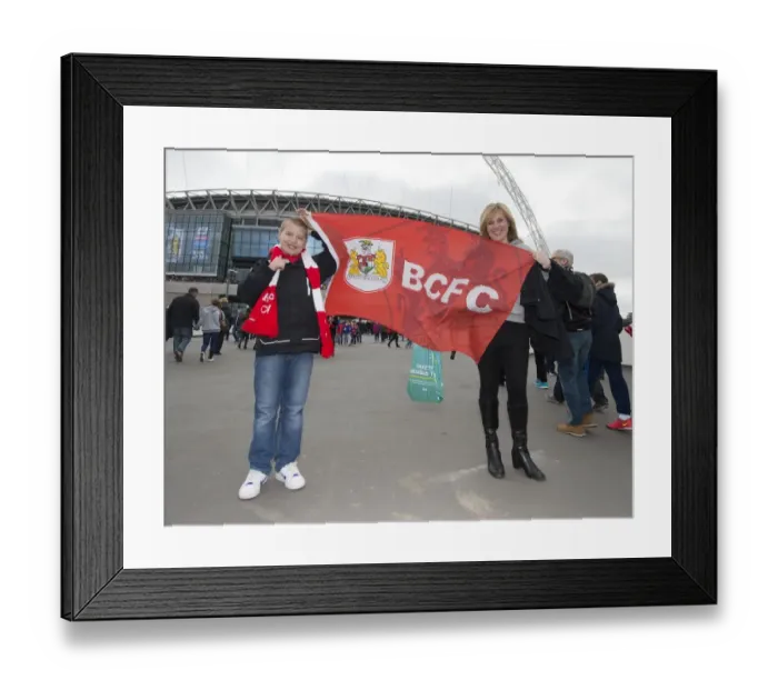 Framed Print : Bristol City FC Fans Heading to Wembley for Johnstone's Paint Trophy Final vs. Walsall, 2015 Framed Print : Bristol City FC Fans Heading to Wembley for Johnstone's Paint Trophy Final vs. Walsall, 2015