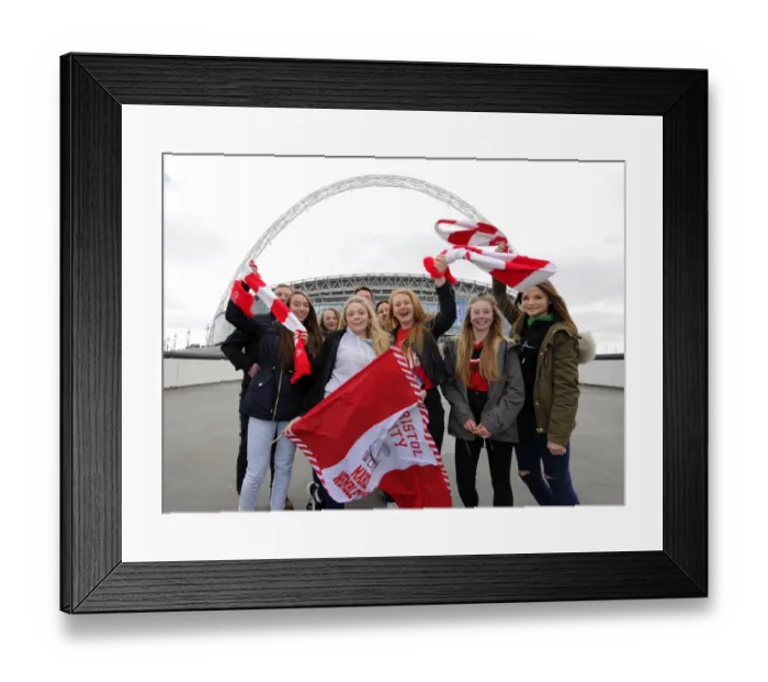Framed Print : Thousands of Ecstatic Bristol City Fans at Wembley Stadium for Johnstone's Paint Trophy Final Framed Print : Thousands of Ecstatic Bristol City Fans at Wembley Stadium for Johnstone's Paint Trophy Final