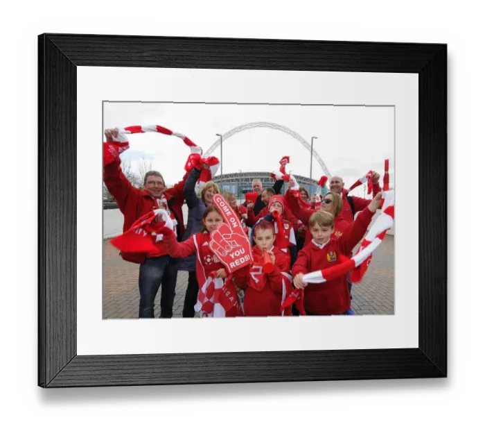 Framed Print : Bristol City Fans Gathered at Wembley Stadium for the Johnstone's Paint Final Against Walsall, 2015 Framed Print : Bristol City Fans Gathered at Wembley Stadium for the Johnstone's Paint Final Against Walsall, 2015