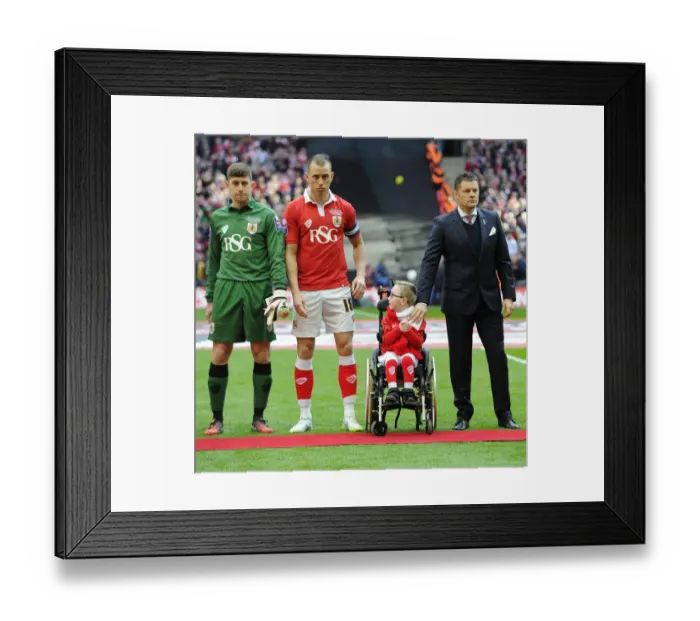 Framed Print : Bristol City FC at Wembley: Steve Cotterill, Aaron Wilbraham, Frank Fielding, and Oskar Pycroft in Johnstone's Paint Trophy Final Against Walsall Framed Print : Bristol City FC at Wembley: Steve Cotterill, Aaron Wilbraham, Frank Fielding, and Oskar Pycroft in Johnstone's Paint Trophy Final Against Walsall