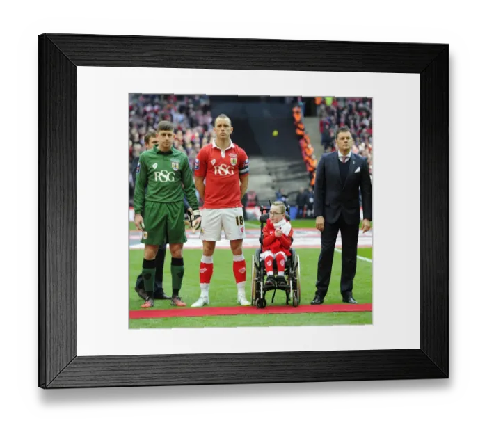 Framed Print : Bristol City FC at Wembley: Manager Steve Cotterill and Players Aaron Wilbraham, Frank Fielding, and Oskar Pycroft in Johnstone's Paint Trophy Final Against Walsall Framed Print : Bristol City FC at Wembley: Manager Steve Cotterill and Players Aaron Wilbraham, Frank Fielding, and Oskar Pycroft in Johnstone's Paint Trophy Final Against Walsall