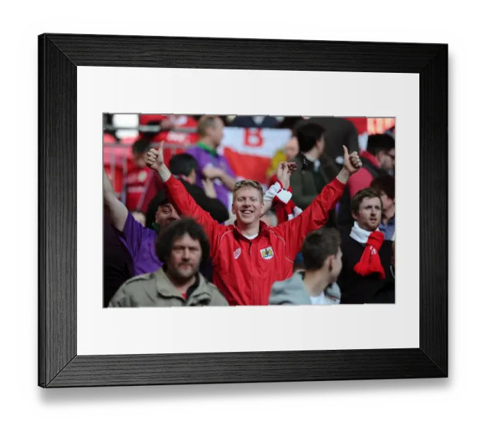 Framed Print : Bristol City FC's Glorious Victory at Wembley Stadium: The Excitement of the Johnstone Paint Trophy Final (2015)