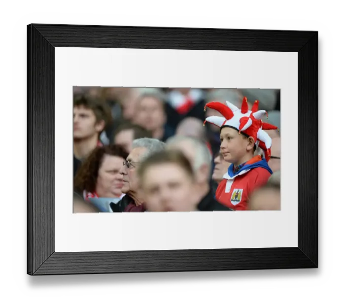 Framed Print : Bristol City Fan's Triumph at Wembley: Bristol City v Walsall, Johnstone's Paint Trophy Final Framed Print : Bristol City Fan's Triumph at Wembley: Bristol City v Walsall, Johnstone's Paint Trophy Final