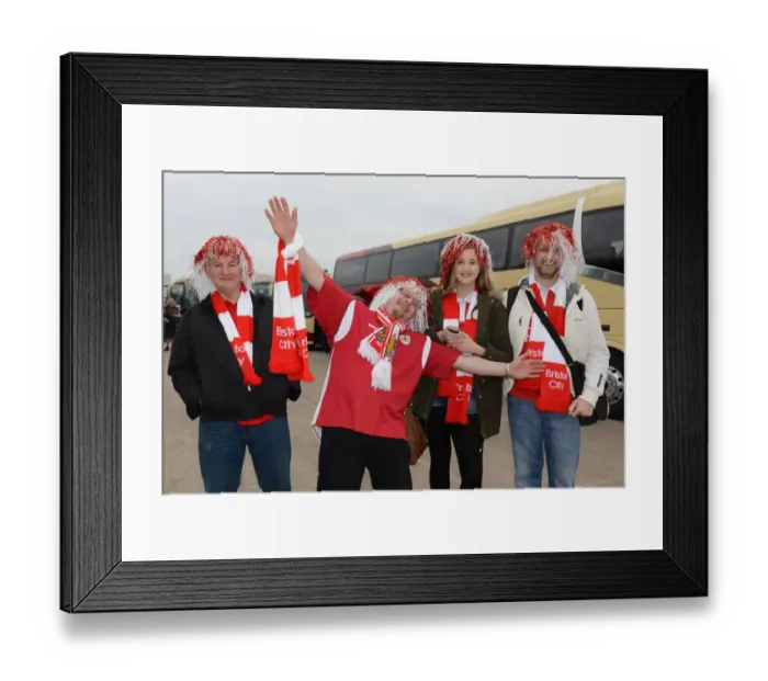 Framed Print : Bristol City FC: Thousands of Fans Heading to Wembley for Johnstone's Paint Trophy Final Against Walsall