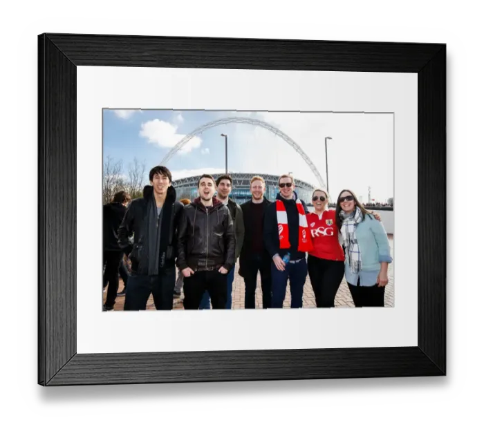 Framed Print : Thousands of Bristol City Fans Gather at Wembley Stadium for the Johnstones Paint Trophy Final Framed Print : Thousands of Bristol City Fans Gather at Wembley Stadium for the Johnstones Paint Trophy Final