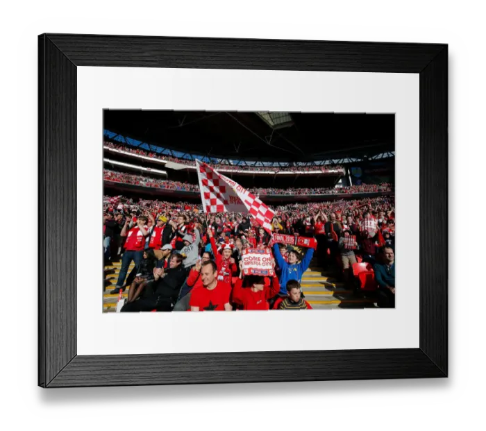 Framed Print : Triumphant Bristol City Fans Celebrate Johnstones Paint Trophy Victory at Wembley Stadium (2015) Framed Print : Triumphant Bristol City Fans Celebrate Johnstones Paint Trophy Victory at Wembley Stadium (2015)