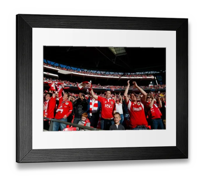 Framed Print : Triumphant Moment: Bristol City FC Fans Celebrate Johnstones Paint Trophy Victory at Wembley Stadium (2015) Framed Print : Triumphant Moment: Bristol City FC Fans Celebrate Johnstones Paint Trophy Victory at Wembley Stadium (2015)
