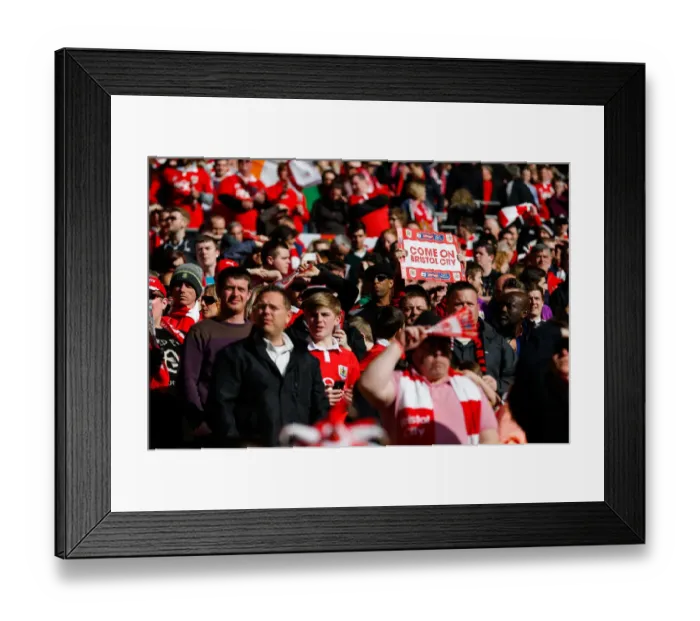 Framed Print : Triumphant Bristol City Fans Celebrate Johnstones Paint Trophy Victory at Wembley Stadium (2015) Framed Print : Triumphant Bristol City Fans Celebrate Johnstones Paint Trophy Victory at Wembley Stadium (2015)