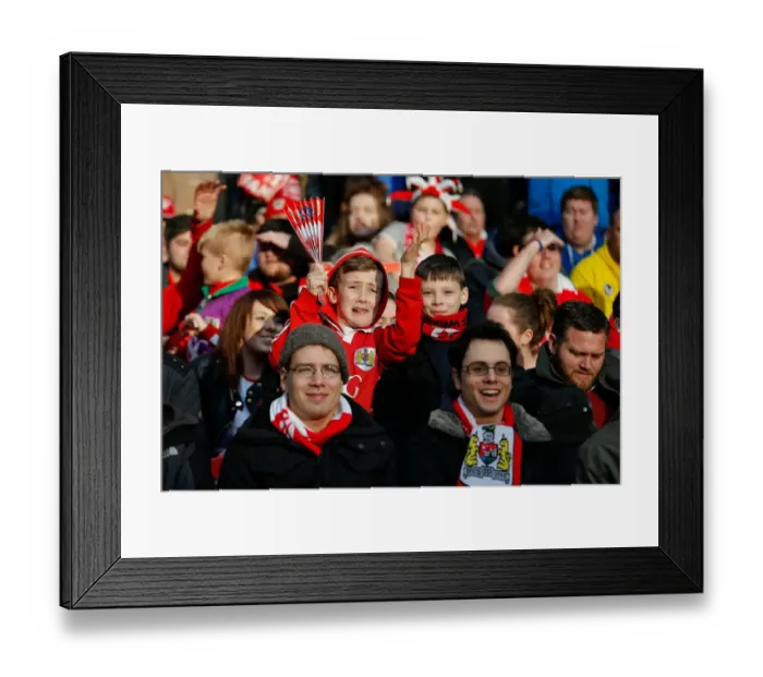 Framed Print : Sea of Passion: Thrilling Johnstones Paint Trophy Final at Wembley - Bristol City Fans Framed Print : Sea of Passion: Thrilling Johnstones Paint Trophy Final at Wembley - Bristol City Fans