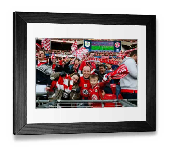 Framed Print : Bristol City FC's Glorious 2-0 Victory at Wembley: A Sea of Jubilant Fans Framed Print : Bristol City FC's Glorious 2-0 Victory at Wembley: A Sea of Jubilant Fans