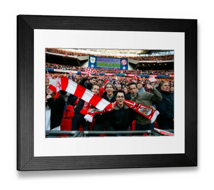 Framed Print : Bristol City's Glorious 2-0 Victory at Wembley: A Sea of Jubilant Supporters Framed Print : Bristol City's Glorious 2-0 Victory at Wembley: A Sea of Jubilant Supporters
