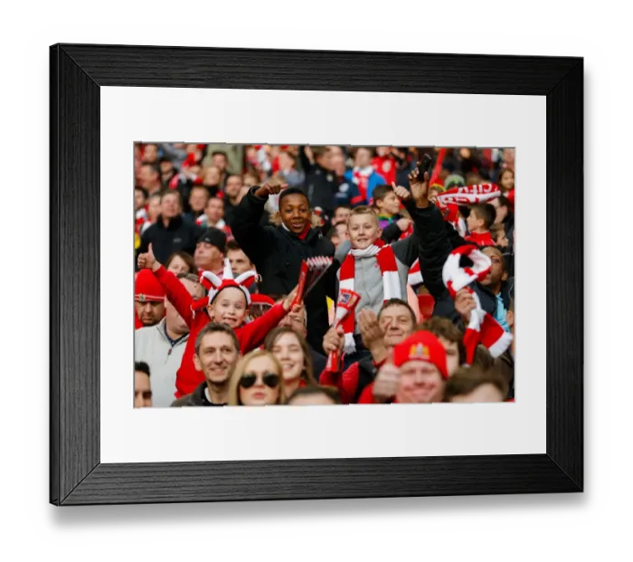 Framed Print : Bristol City FC's Glorious 2-0 Victory at Wembley: A Sea of Celebrations
