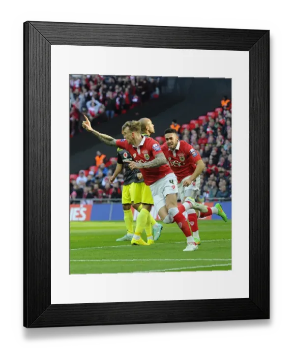 Framed Print : Aden Flint's Goal Kicks Off Bristol City's Johnstone's Paint Trophy Victory vs. Walsall Framed Print : Aden Flint's Goal Kicks Off Bristol City's Johnstone's Paint Trophy Victory vs. Walsall
