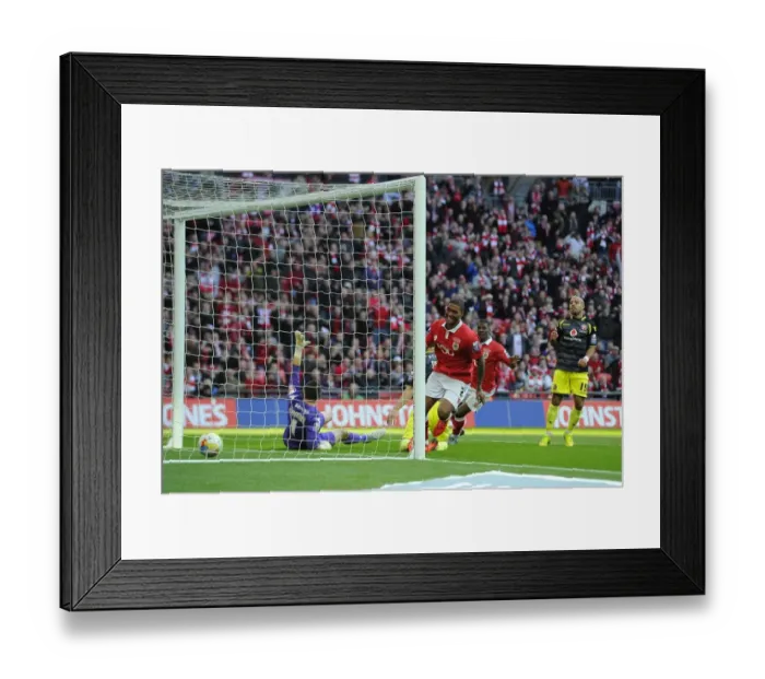 Framed Print : Mark Little's Thriller: Bristol City's Johnstone's Paint Trophy Victory over Walsall Framed Print : Mark Little's Thriller: Bristol City's Johnstone's Paint Trophy Victory over Walsall