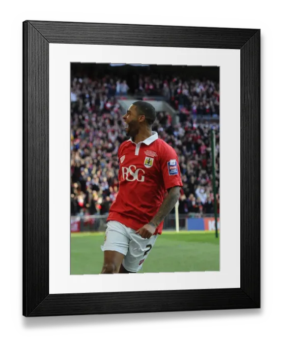 Framed Print : Mark Little's Thrilling Goal: Bristol City's Johnstone's Paint Trophy Victory at Wembley Framed Print : Mark Little's Thrilling Goal: Bristol City's Johnstone's Paint Trophy Victory at Wembley